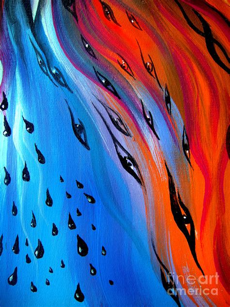 Rainy Day Surreal Abstract Painting By Sofia Goldberg Fine Art America