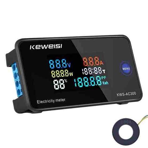 Kws Ac A V Ac Digital Current Voltmeter With Closed