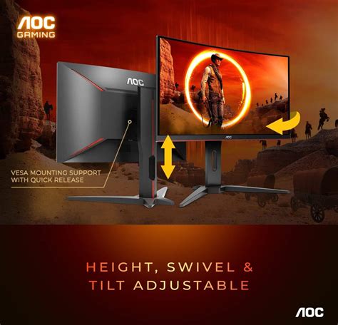 Aoc C G A Curved Frameless Gaming Monitor Fhd X R