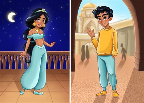 À quoi ressembleraient les versions masculines de 15 princesses de l