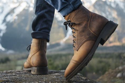 Mens Captain Lace Up Boot In Burnt Copper Thursday Boot Company