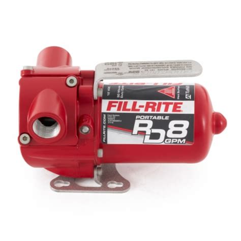 Fill Rite Rd812nh 12v Dc 8 Gpm Portable Fuel Transfer Pump With Hose