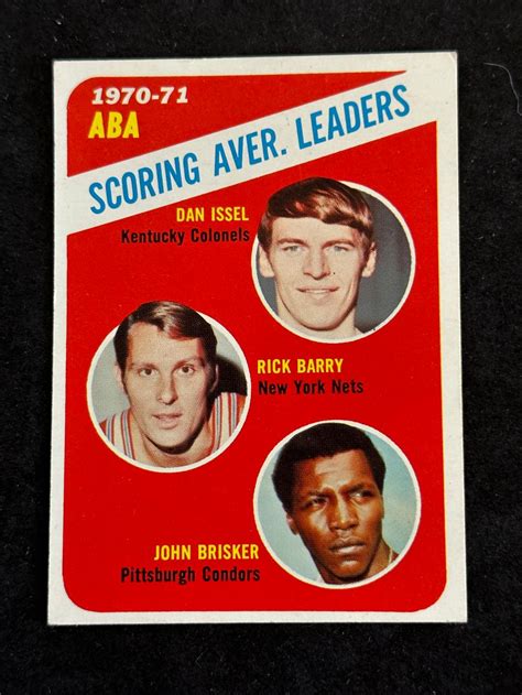 Lot Topps Scoring Average Leaders Rick Barry