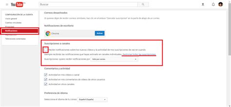 Como Desactivar Notificaciones De Youtube En Mi Correo