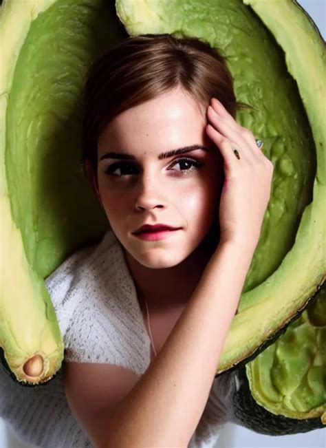 Emma Watson Inside An Avocado High Quality Photography Stable