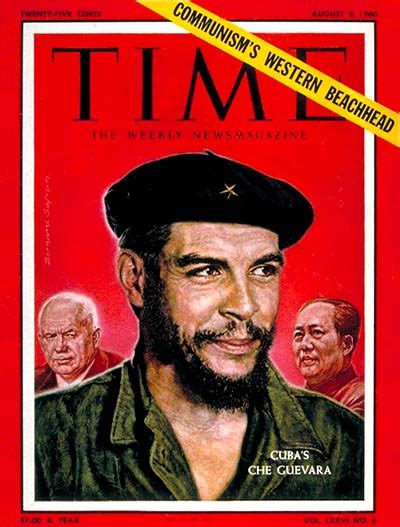 Time Magazine Cover Che Guevara Aug 8 1960 Cuba Communism Revolutionaries Latin America