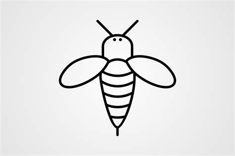 Honey Bee Line Icon Graphic By Graphic Nehar Creative Fabrica