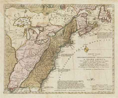 1755 Map of North America - Etsy
