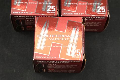 125x 17 Hornet Ammunition Hornady Superformance Varmint 20 Grain V Max