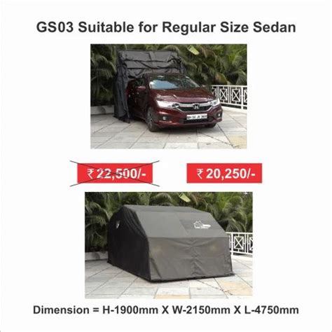 Polyester Black Folding Car Cover For Sedan at ₹ 22500/piece in Thane ...