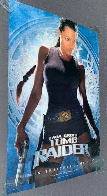 Angelina Jolie Tomb Raider Lara Croft Original Double Sided X