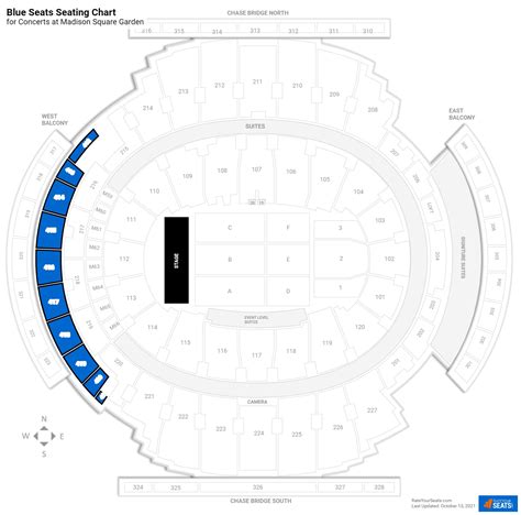 Madison Square Garden Blue Seats