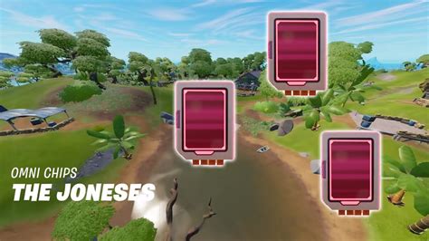 Collect Omni Chips At The Joneses 3 Fortnite Season 2 Chapter 3 Youtube