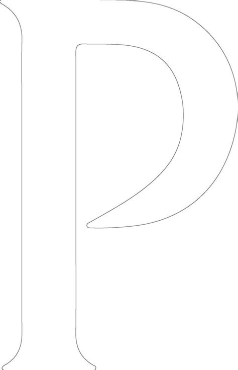 Letter P Outline Silhouette 38829800 Vector Art At Vecteezy