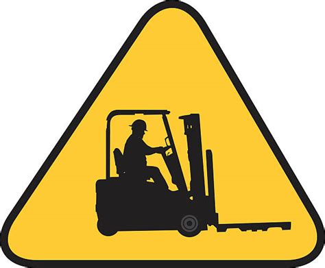 Clipart Of Forklift Warning Signs