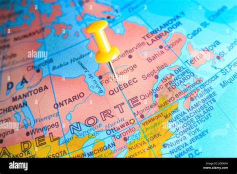 Canada map pin hi-res stock photography and images - Alamy