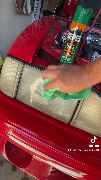 Bug Spray Cleans Headlights Youtube