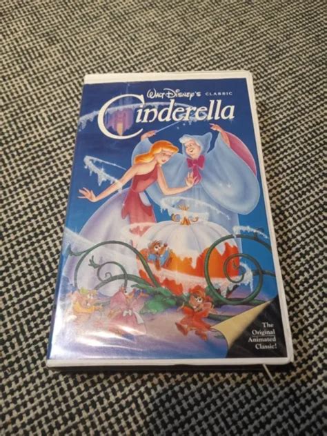 Cinderella Vhs Walt Disney S Classic Black Diamond Edition Rare