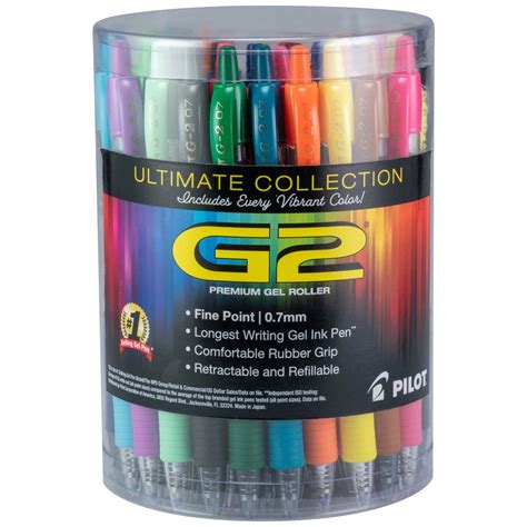 Pilot G2 Gel Pens Ultimate Collection Fine Point Assorted 34 Pack