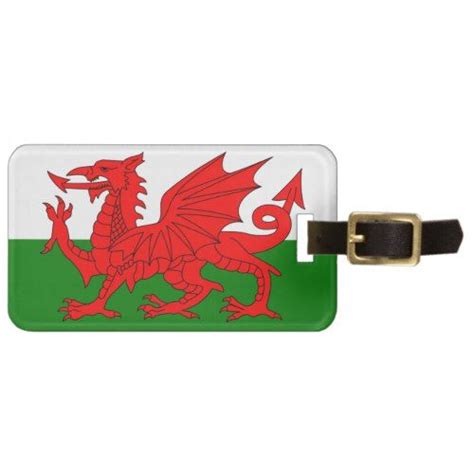 The Red Dragon Flag Of Wales Luggage Tag Zazzle Wales Flag Red