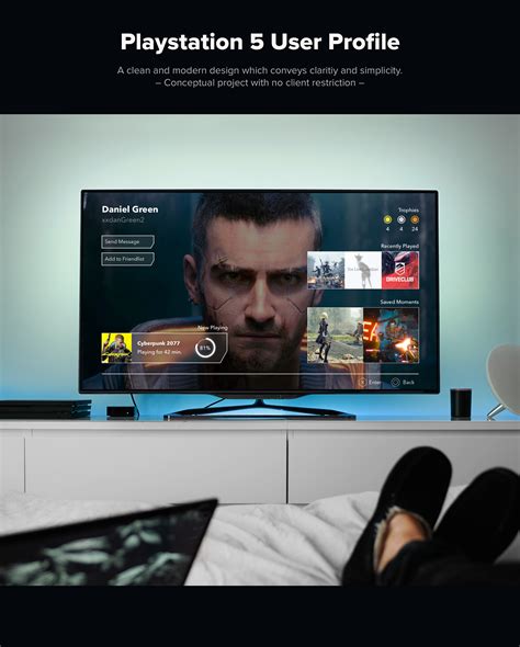 Playstation 5 User Profile (Concept) on Behance