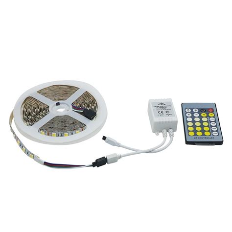 Szyoumy 5m 12v 5050 Cct Led Strip Color Temperature Adjustable Dual