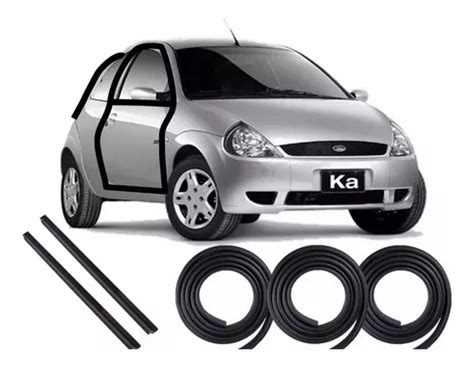 Kit Borrachas 2 Portas Friso De Teto E Porta Malas Ford Ka