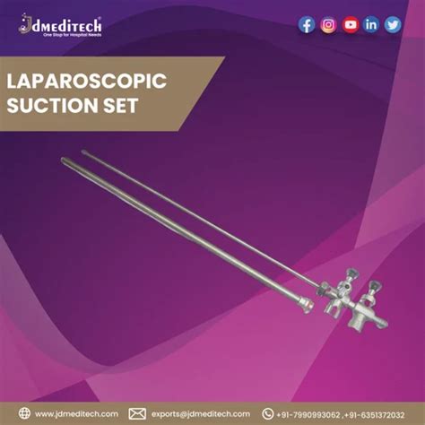 Metal Laparoscopic Suction Irrigation Cannula At Rs Piece In Ahmedabad