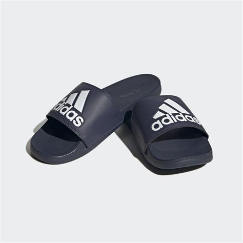 Adidas Adilette Comfort Slides Blue Adidas Uae