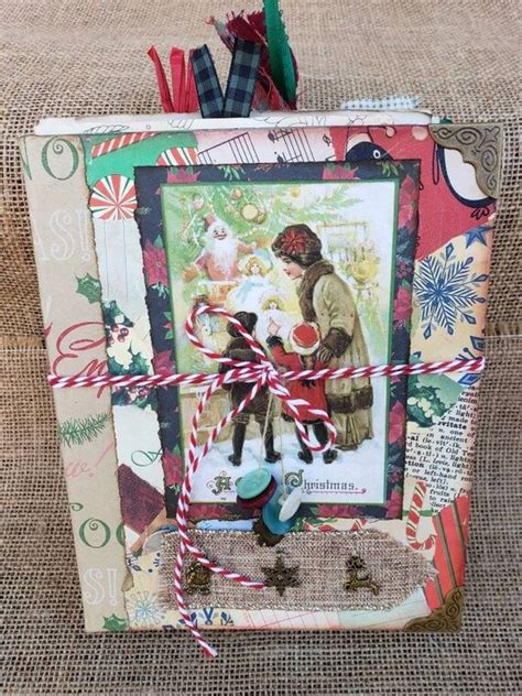 Christmas Themed Junk Journal Christmas Journal Holiday Etsy