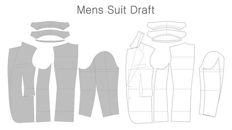 How To Make A Men S Suit Jacket Pattern 신사복 패턴 Youtube