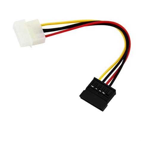 Cabo Adaptador Energia Alimenta O Molex Macho Para Sata F Mea Pin