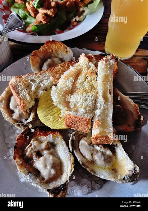 Chargrilled Oysters Hi Res Stock Photography And Images Alamy