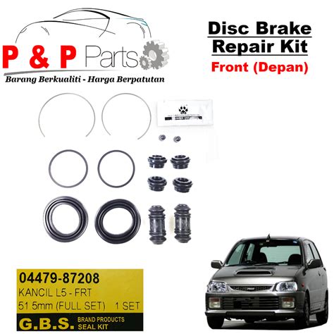 Front Rear Disc Brake Caliper Rebuild Repair Kit Perodua Kancil