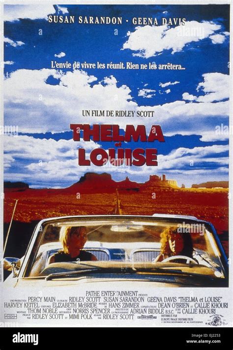 Thelma And Louise Year 1991 Usa Director Ridley Scott Geena Stock