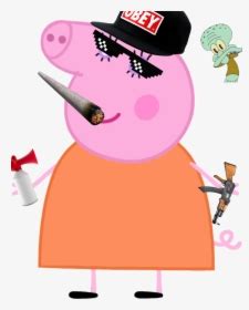 Funny Mlg Png - Funny Memes Peppa Pig, Transparent Png - kindpng