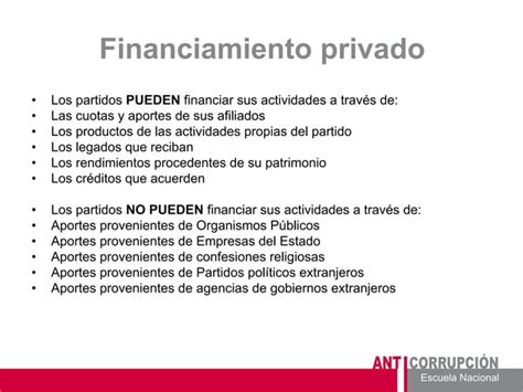 58036695 Financiamiento De La Politica Conceptos Y Reglas De