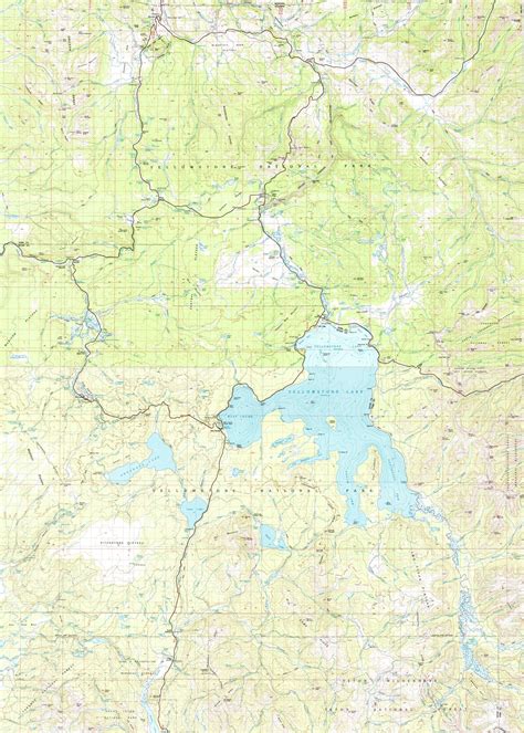 Yellowstone Topo Map - Yellowstone Maps