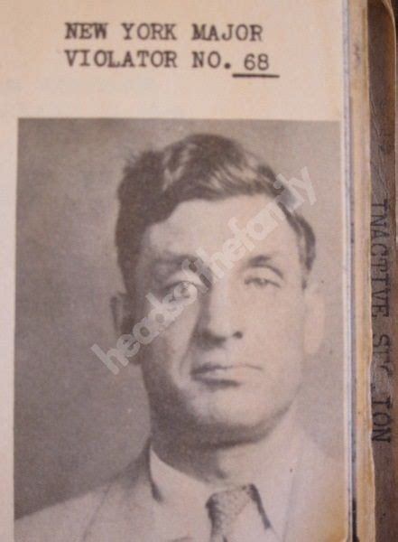 Benjamin Dopey Benny Fein Mugshot Mug Shots Mobster Gangs Of New York