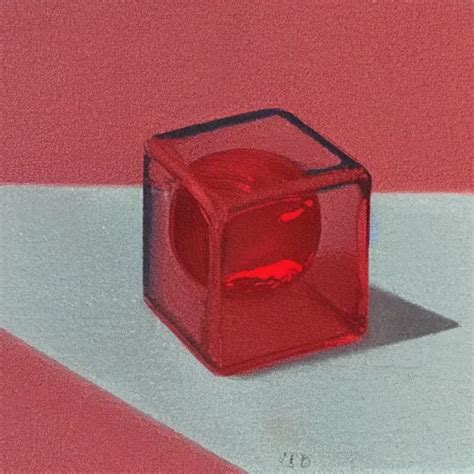 Chrome Spheres On A Red Cube Embossing Stable Diffusion Openart