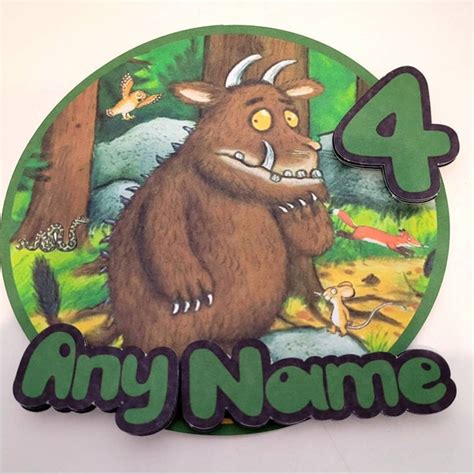 Gruffalo Birthday Card Etsy Uk