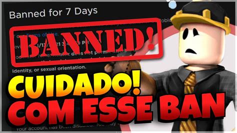 VOCÊ PODE SER BANIDO DO ROBLOX ENTENDA TUDO YouTube