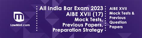 Aibe Xvii 2023 Mock Tests Previous Papers Syllabus Study Material All