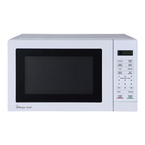 Magic Chef 173 In W 07 Cu Ft Countertop Microwave In White With 700 Watt Cooking Power