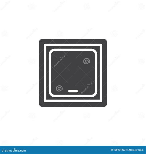 Light switch vector icon stock vector. Illustration of electricity ...