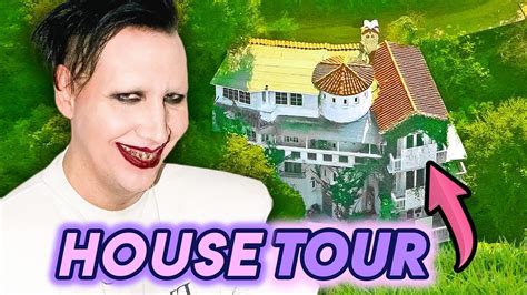 Marilyn Manson House Tour 2020 Marilyn Manson Home Interview Hollywood Hills Mansion Youtube