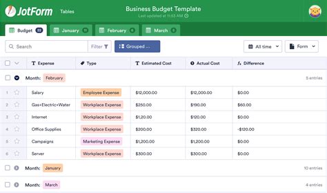 How To Use Jotform Tables To Plan For The Jotform Blog