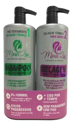 Kit Selagem S Formol Maria Lisa 2x1lt Loiras MercadoLivre