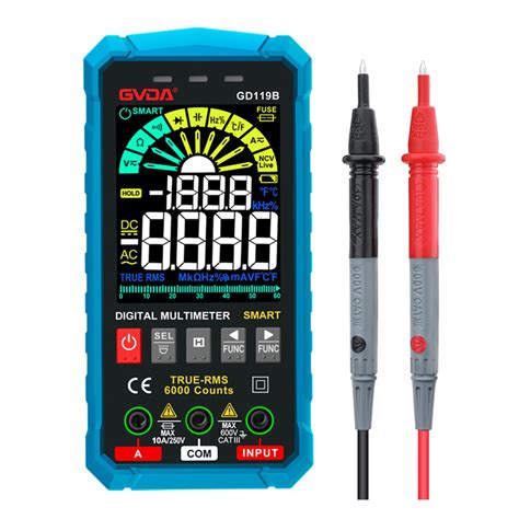 True Rms Digital Multimeter Smart Auto Range Test Ncv Intelligent Multimetro Tester Ac Dc