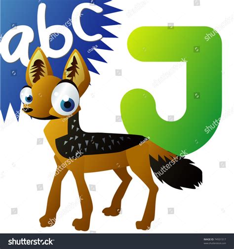 J If Jackal Stock Vector Illustration 74931517 : Shutterstock